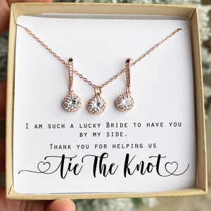 thumbnail image 2 of Maid Of Honor Thank You Necklace Custom Thank You Maid Of Honor Jewelry Personalized Maid Of Honor Thank You Gifts For Being My Maid Of Moh 2 of 10