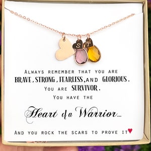 Warrior Gift, Survivor Jewelry, Recovery Necklace, Warrior Necklace, Strength Gift,Inspirational Gift ,Encouragement Gift,christmas gift