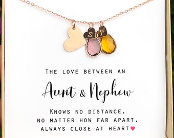 Aunt Necklace Aunt Gift from Nephew Aunt Jewelry Birthday Gift Christmas Gifts for Aunt Gift Aunt jewelry Gift for Aunt gifts from Nephew