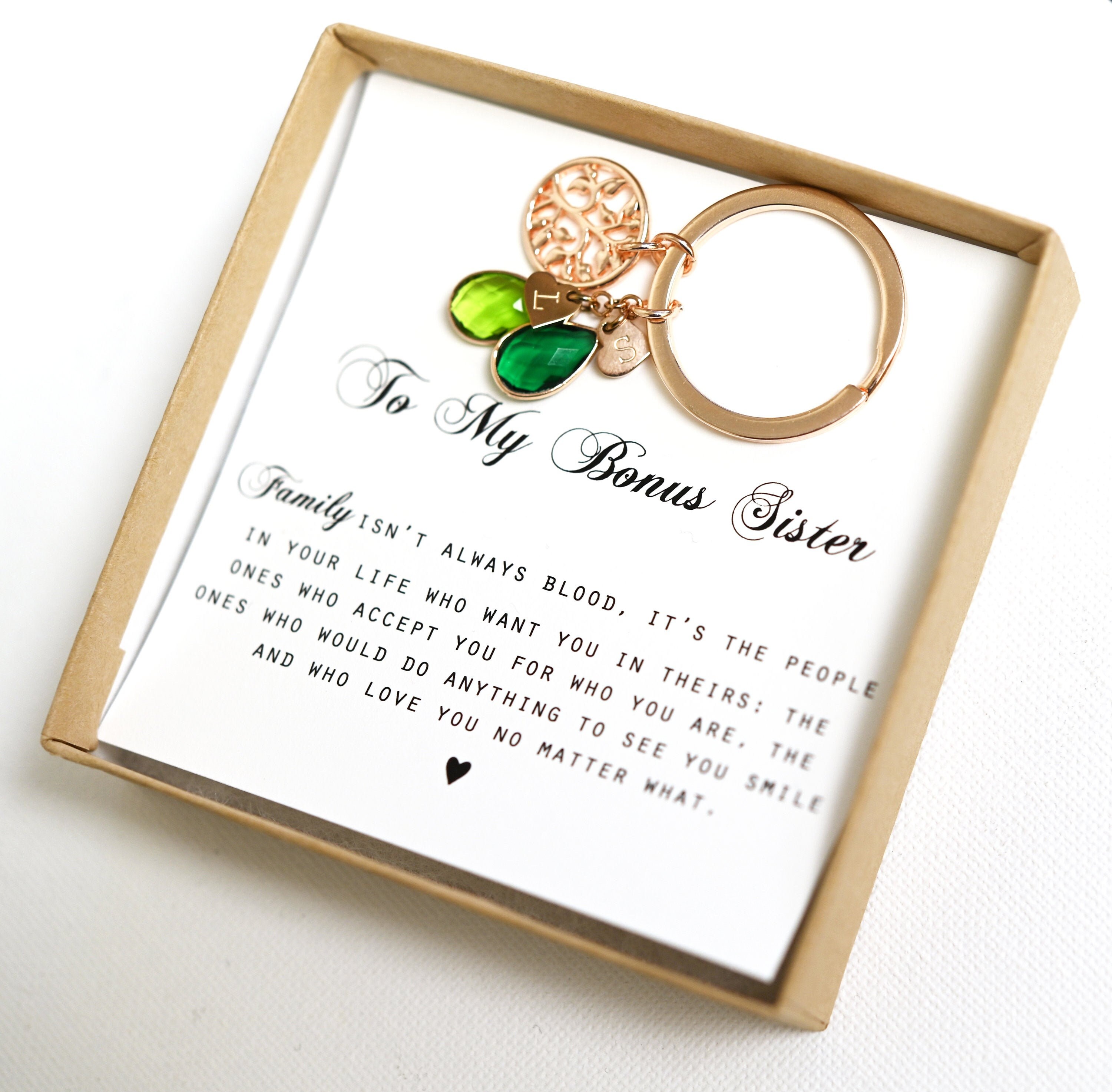 To My Bonus Sisterkey Chain Bonus Sister Giftsister In Law Etsy France To My Bonus Sisterkey Chain Bonus Sister Giftsister In Law Etsy France