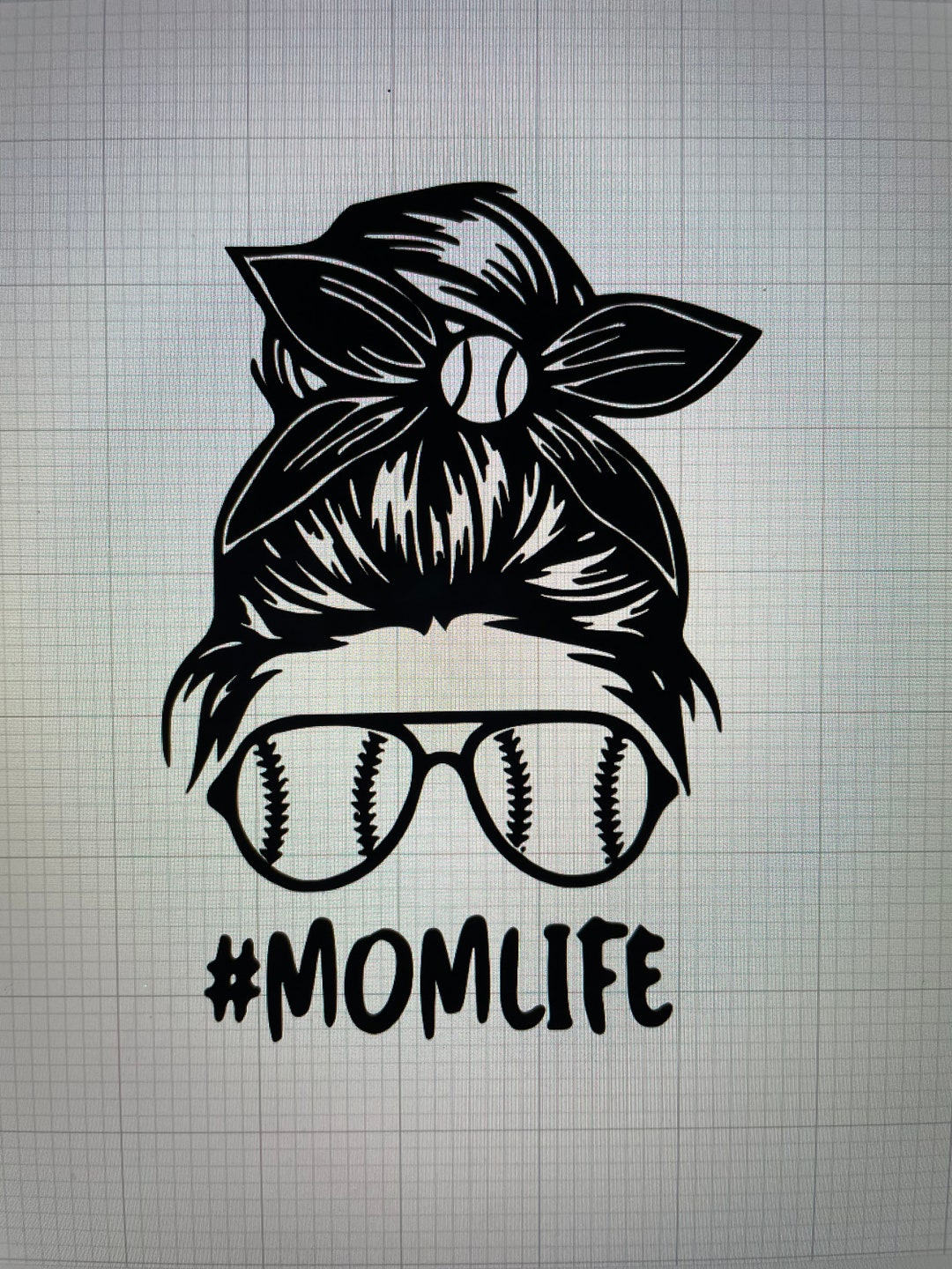 Mom Life Baseball Softball Vinyl Decal Etsy