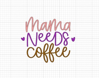 Mama Needs Coffee Vinyl Decal