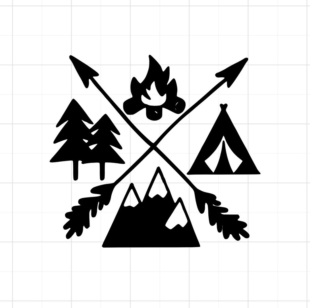 Camping Vinyl Decal Etsy