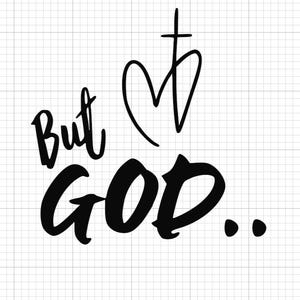But God Vinyl Decal - Etsy
