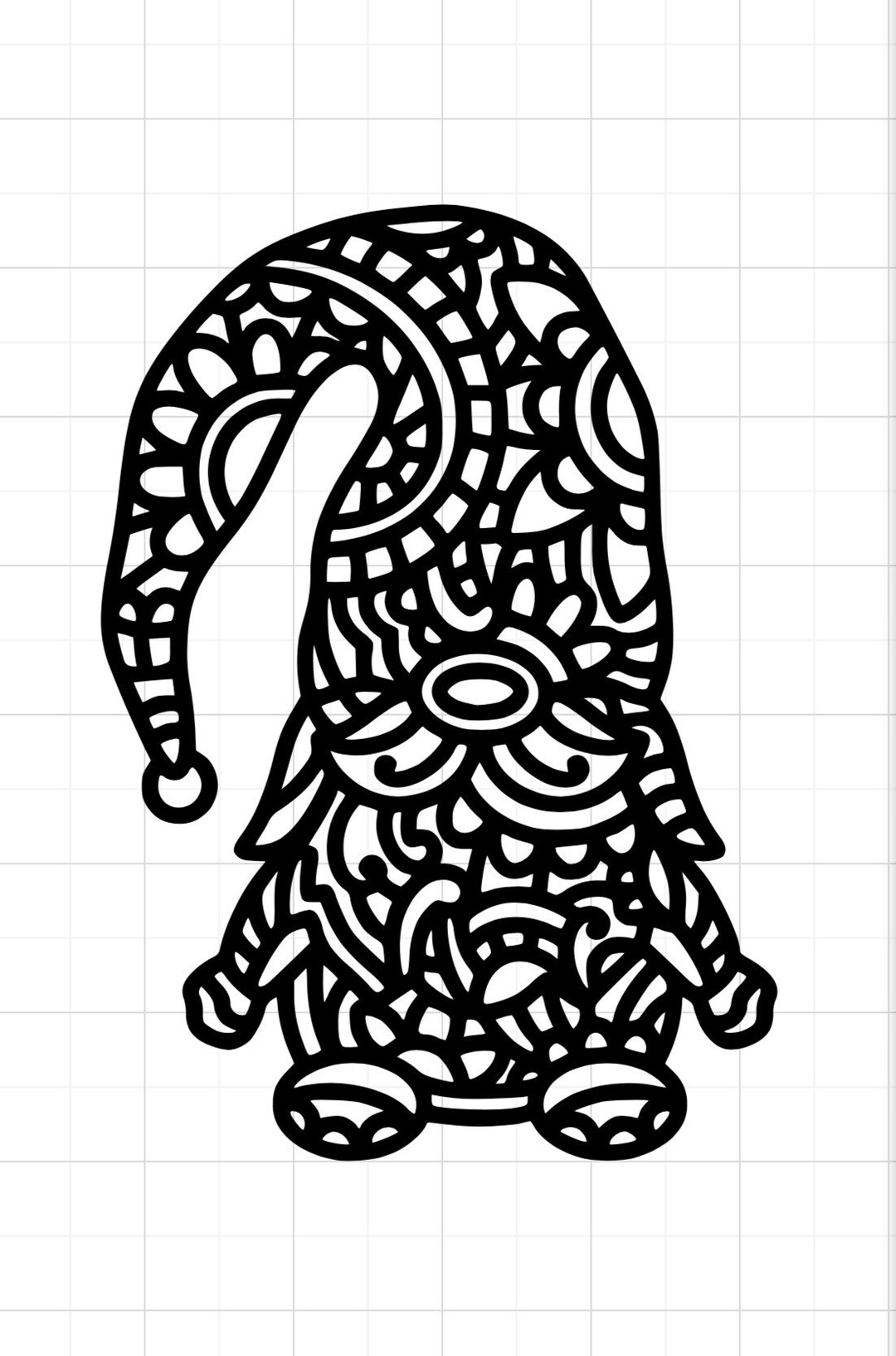 Mandala Gnome Vinyl Decal - Etsy