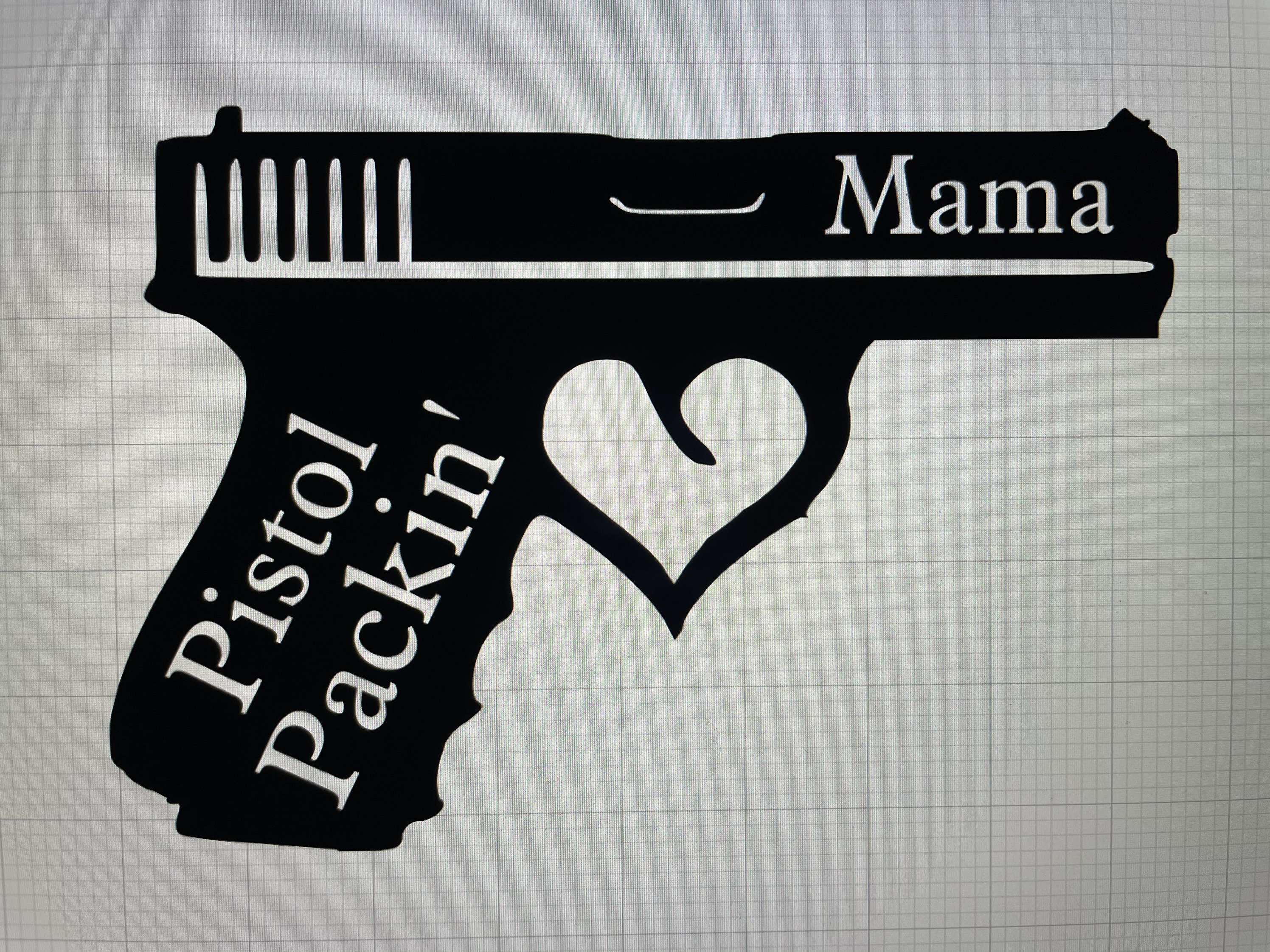 Pistol Packin Mama Vinyl Decal Etsy