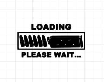 Loading Please Wait Magazine Vinyl Decal