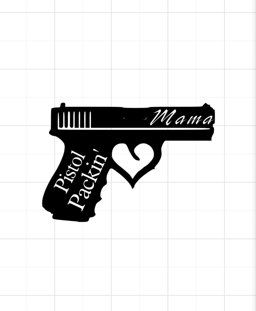 Pistol Packin’ Mama Vinyl Decal - Etsy