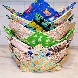 Large Summer Inspired Bowl Cozy,Cozys,Microwaveable Bowl Cozy,Soup Bowl Cozy,Soup Bowl Holder,Hot Pad,Bowl Cozie,Bowl Cozies,Pineapple,Drink