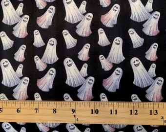 Mischievous Ghosts 100% Cotton Fabric/Quilt Fabric/Spooky Sewing Fabric/Fall Fabric/ Craft Fabric By the Yard/ Ghosts Fabric/Halloween