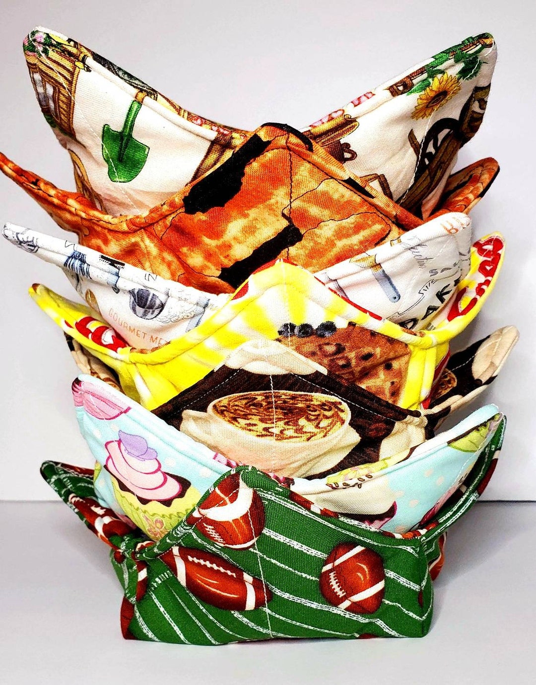 Customized Fabric Bowl Cozy/soup Bowl Cozy/hot Pad/ Bowl Holder/gift