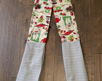 Kitchen Towel Boa, Kitchen Towel, Kitchen Towel Scarf, Neck Towel, Dish Boa, Vintage Kitchen Towel, Fall Kitchen, Kitchen Gifts, 1950s