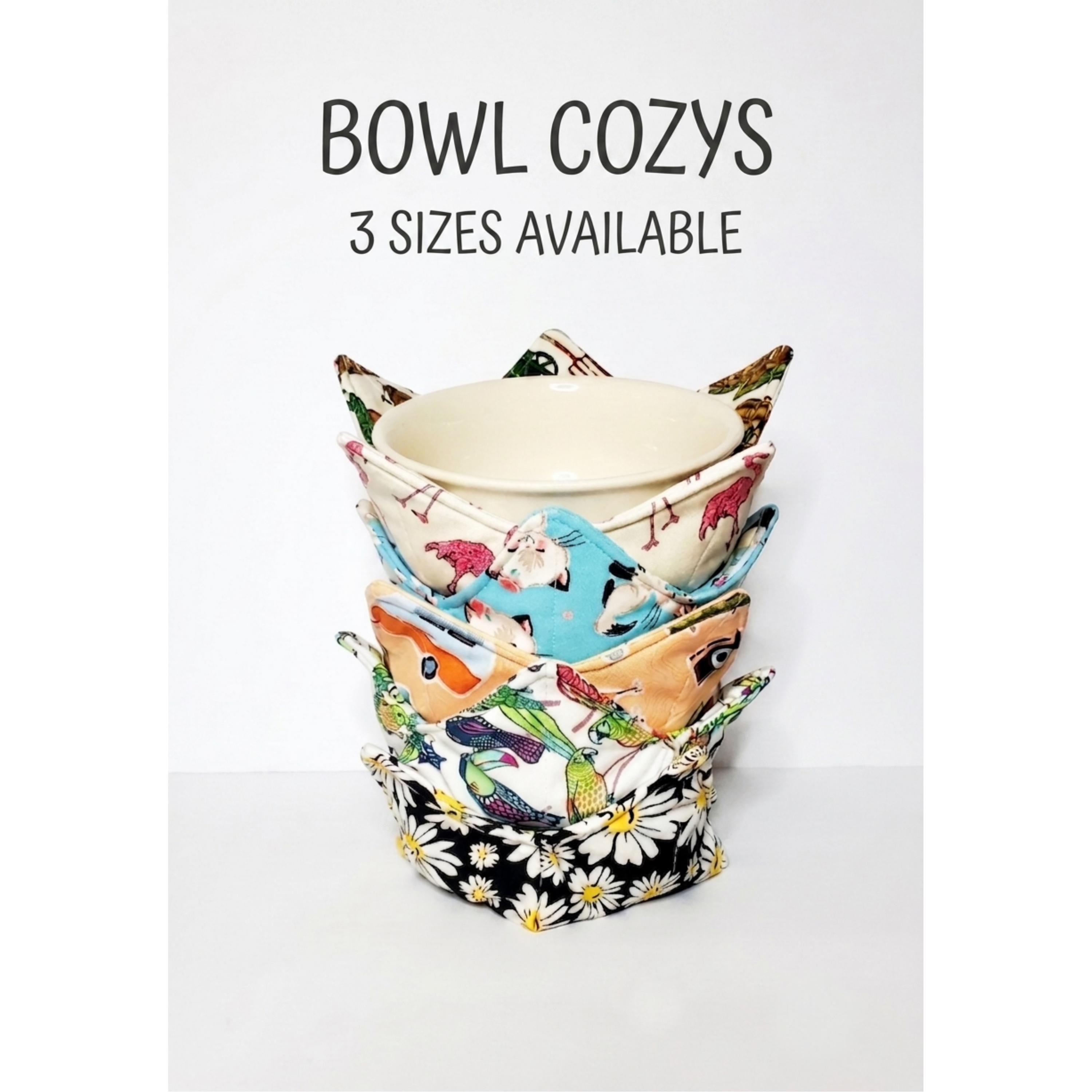 Microwavable Bowl Cozy, Cozies, Hotpad, Soup Bowl Cozy, Fabric Bowl…