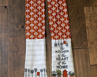 Kitchen Towel Boa, Plant Towel, Kitchen Towel Scarf, Neck Towel, Dish Boa, Cottage Core Kitchen Towel, Plaid Kitchen, Kitchen Gifts, Natural