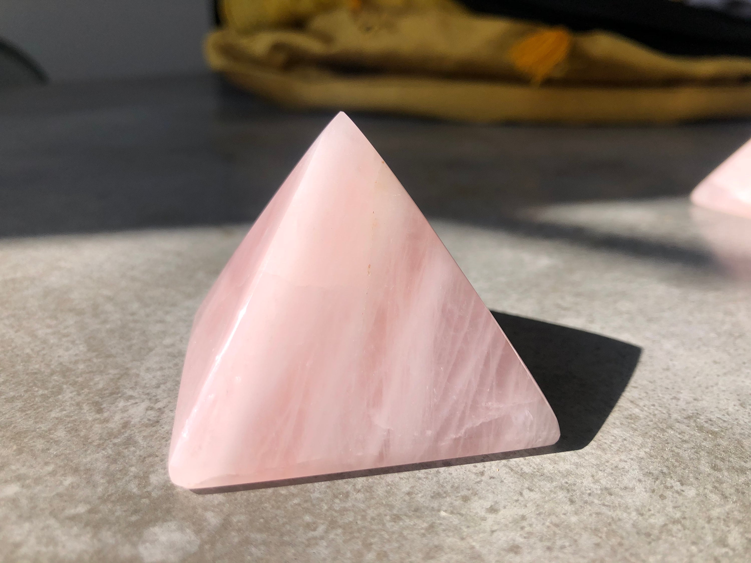 Rose Quartz Healing Pyramid Etsy