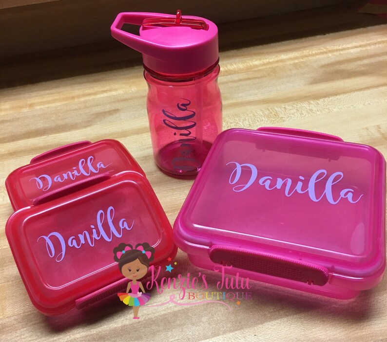 Personalized Lunch Containers Monogram Sandwich Container Tumblers Back To School