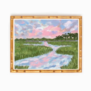 Coastal “Marsh Girl” Marsh Art Watercolor Print