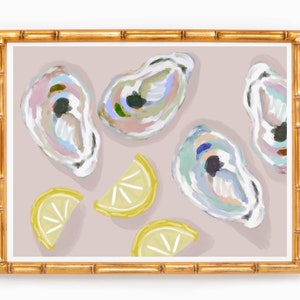 Oysters “Sewe Bay” Abstract Art Watercolor Print