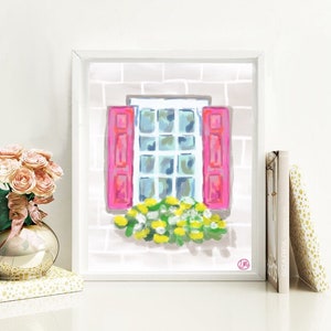 Charleston Windowbox Print Choose your color