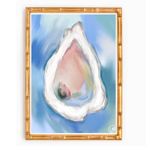 Oysters “Capers” Abstract Art Watercolor Print