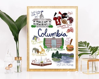 Columbia South Carolina Art Print