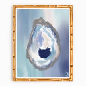 Oysters “Bristol” Abstract Art Watercolor Print
