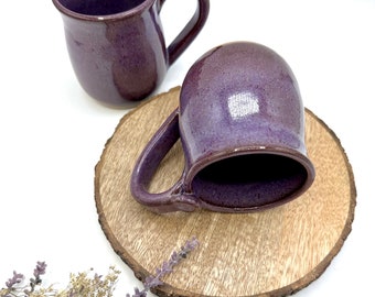 Smokey Merlot Coffee mug/ handmade stoneware mugs/ purple ceramic coffee cups/ speckled pottery/ CCStoneware/ drinkware/ wheel thrown