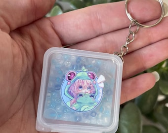 Travel Pick’n Poppers - Mini Picky Pad - Portable With a Travel Case Keychain 3-in-1 Pick, Make, Then Wear!
