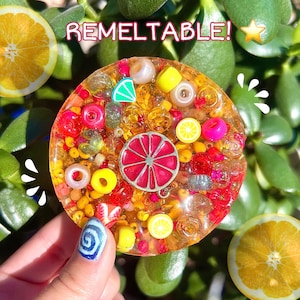 REMELTABLE pink lemonade Pick’n Poppers - Picky Pad - 3-in-1 Pick, Make, Then Wear! Beaded pick pad turns into bracelet