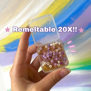 REMELTABLE Travel Pick’n Poppers - Mini Picky Pad - Portable With a Travel Case Keychain 3-in-1 Pick, Make, Then Wear!