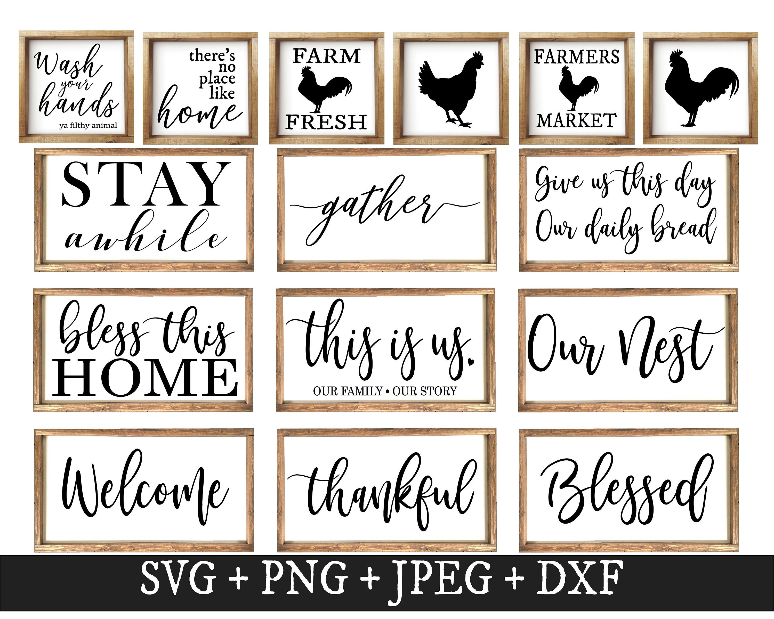 Download Farmhouse SVG Bundle SVG Bundle Sign Svg Bundle Farmhouse ...