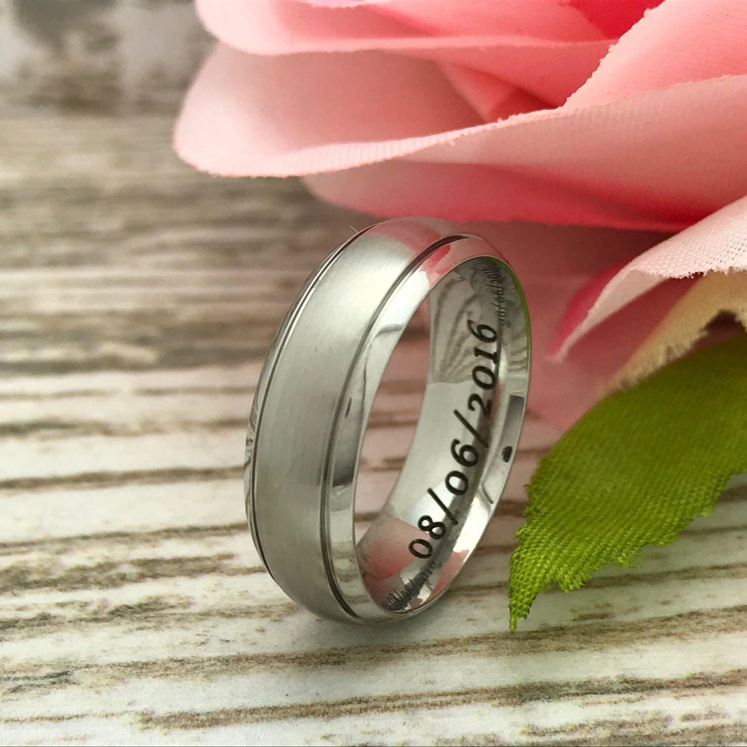 Anillos De Boda De Acero Inoxidable Con Circonita - Hombre Y Mujer, En Oro, Oro Rosa O Plata - Incluye Bolsa De Regalo