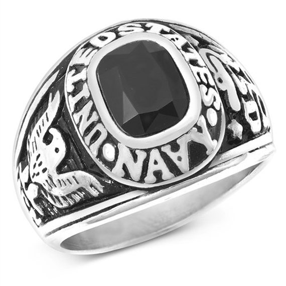 American Men Ring US Navy Ring Stainless Steel Ring With Etsy