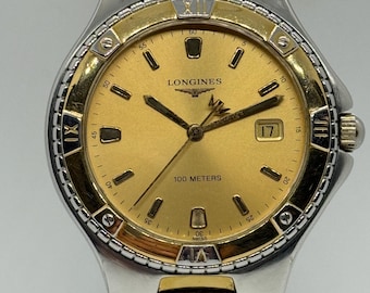 Longines Conquest Gold Capped Calendar Date Ref.161-4940 Swiss