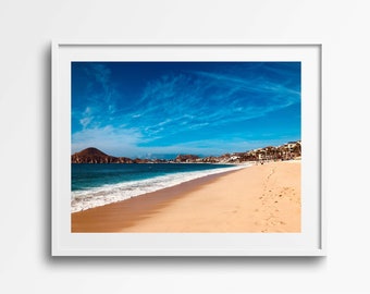 Beach Print Digital Art Print, Ocean Print, Photography Prints Nature, Landscape Art, Cabo San Lucas, Mexican Wall Art, Downloadable Prints