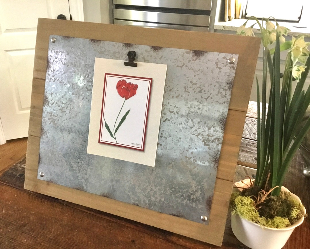 Photo Holder Kids Artwork Holder Photo Holder Easel Farmhouse Decor