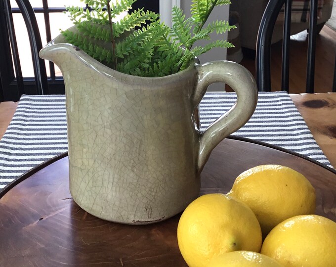 Small Pottery Pitcher Pitcher Pottery Pitcher Rustic Pitcher Clay