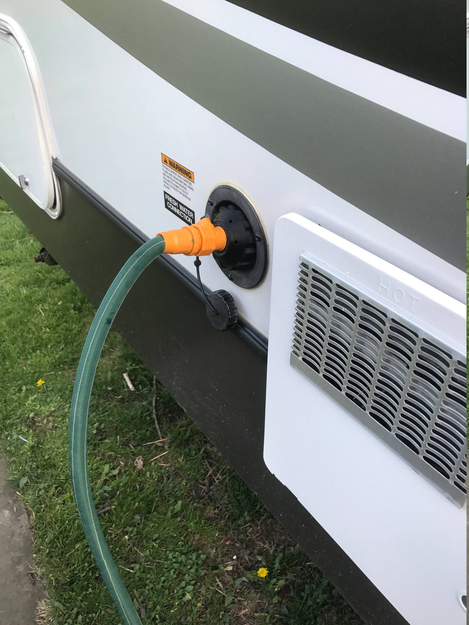 Travel Trailer / RV Hands Free Fresh Water Tank Fill up Adapter Etsy