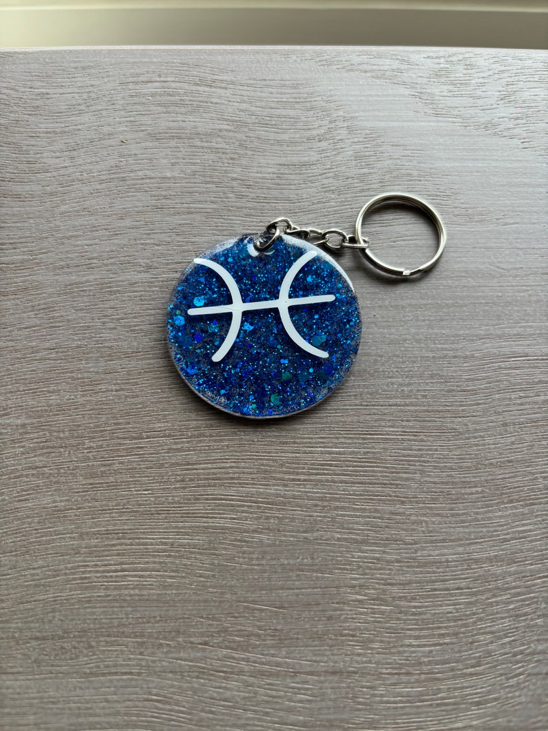 Zodiac Sign Keychains Etsy