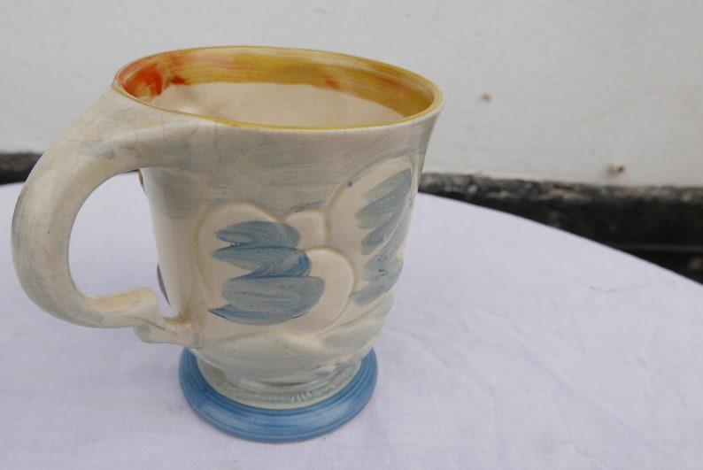 Wadeheath art deco period galleon mug