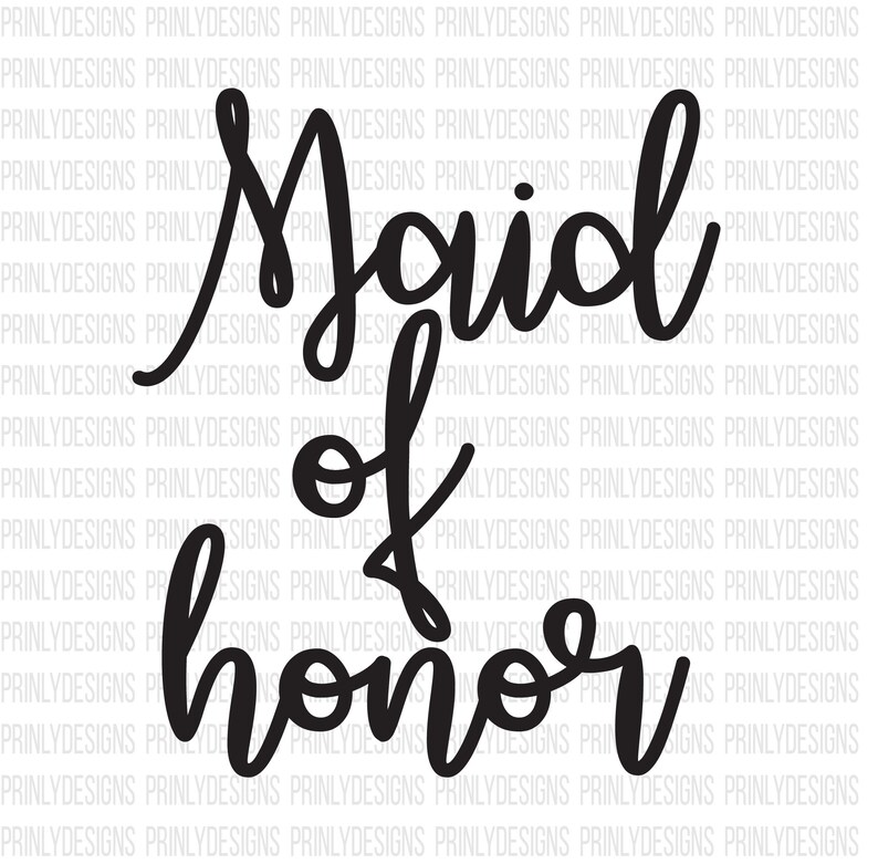 Download Maid Of Honor Svg - Plus Size 2020