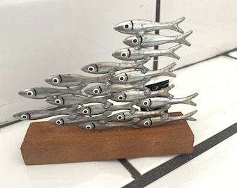 Wooden fish On A Stand Joe Shoeless ornament.Wooden ornament.