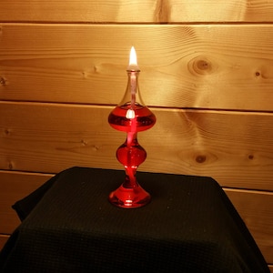 Blown glass oil lamp - Minaret