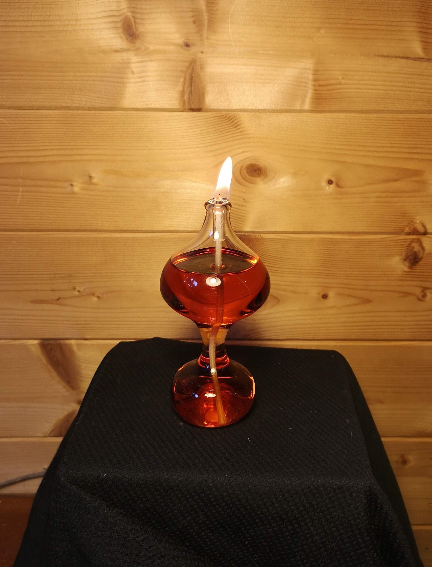 Hand blown glass oil lamp - The bulb (variation)