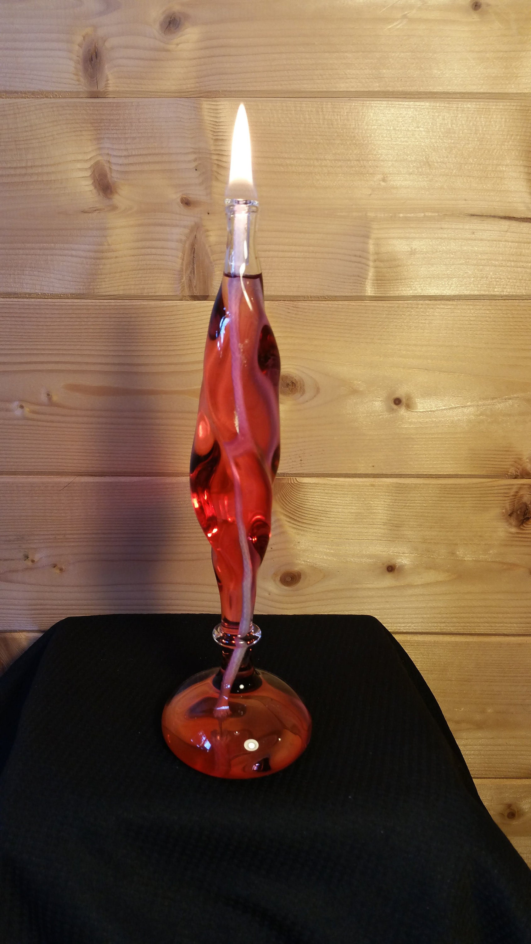 Hand Blown Glass Oil Lamp Twisted Dream Candle Etsy Australia