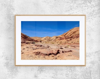 Fine Art Photography Prints, Canvas Wall Art - Desert Rocks in the Red Canyon