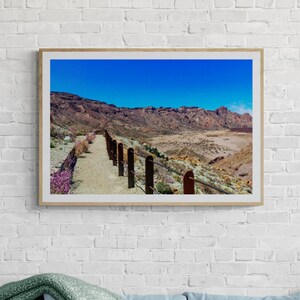 Mount Teide Tenerife Spain Fine Art Photography Print, Nature Landscape Modern Canvas Wall Art, Aesthetic Room Decor Mountain Wall Art