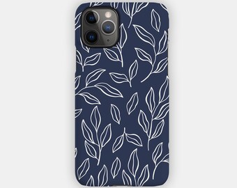 MIDNIGHT FOREST iPhone Case - Blue Flowery Design for your Apple iPhone 15 14 13 12 11 - Aesthetic Premium iPhone Case