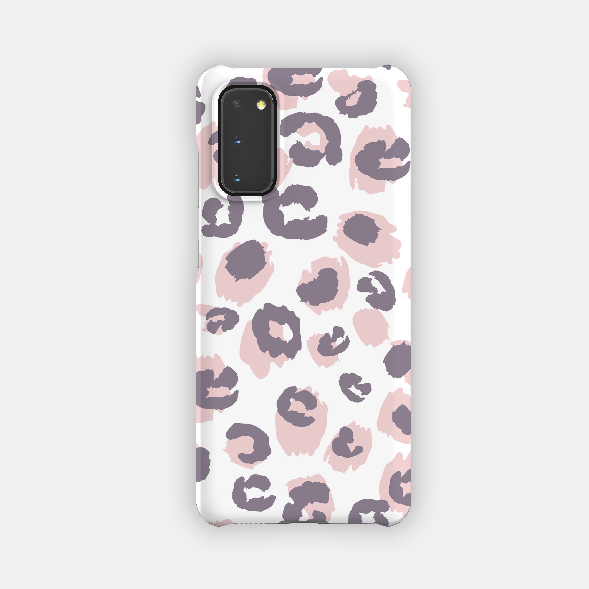 Square Glitter Totem Grid Leopard Phone Case For Samsung S21 S20