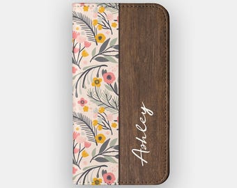 Fresh Meadows Floral Botanical Wallet Phone Case for Samsung S26, S25, S24, iPhone 17